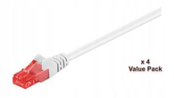 MicroConnect U/UTP CAT6 20M bijeli 4 kom