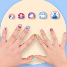 JOJOY® Dječje naljepnice za nokte 520 kom – zabavne, netoksične, razne teme | STICKEEZ Zeko