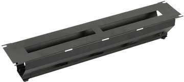 2U 19" Rack Tidy Panels s Poklopcem, Crni, RAO425BL