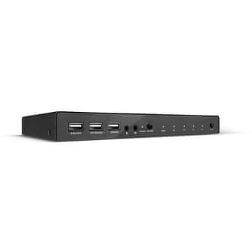 Lindy HDMI 18G KVM preklopnik, USB 2.0, audio, 4 porta, 32810