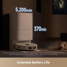 Dreame D20 Ultra robotski usisavač, bijel