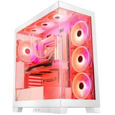 Modecom Modecom Volcano SPACE APEX ARGB Midi Tower PC kućište, bijelo