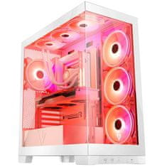 Modecom Modecom Volcano SPACE APEX ARGB Midi Tower PC kućište, bijelo