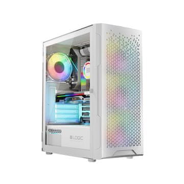 Aramis LGC Logic ARAMIS ARGB Midi Tower kućište, USB 3.0, bijelo