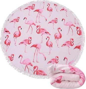 VIVVA® Okrugli ručnik za plažu | CUBALINKA Flamingo