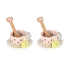 MG Tea Time dječji drveni čajni set, ružičasti