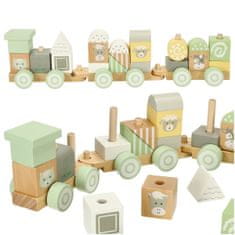 MG Farm Train drveni vlakić, zeleni