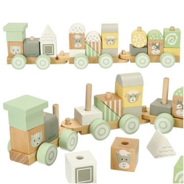 MG Farm Train drveni vlakić, zeleni