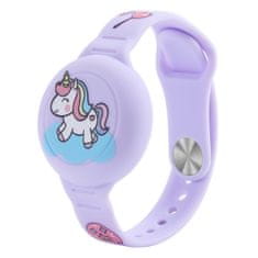MG Kids Unicorn remen za Apple AirTag, ljubičasta