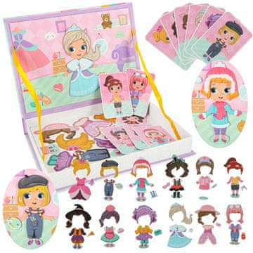 MG Magnetic Book magnetske puzzle, dolls