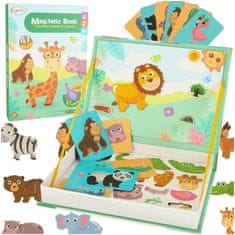 MG Magnetic Book magnetske puzzle, safari