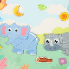 MG Magnetic Book magnetske puzzle, safari