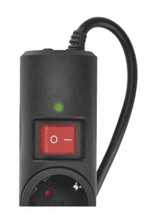 EMOS P54214 zaštita od prenapona – 3 utičnice, 1,5 m, crna
