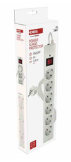 EMOS P54215 zaštita od prenapona – 6 utičnica, 1,5 m, bijela