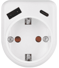 EMOS P0075 razdjelnik 1×, 1×USB-A+1×USB-C, bijeli