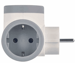 EMOS P0077PD razdjelnik 2×, 1×USB-A+1×USB-C, bijelo-sivi