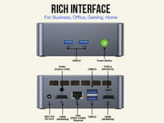 GMKtec Mini PC GMKtec M3 Intel i5-12450H 32GB RAM + 1TB SSD WIN 11 Pro