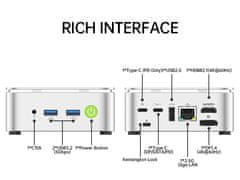 GMKtec Mini PC GMKtec G10 - AMD Ryzen 5 3500U - 16GB RAM + 512GB SSD WIN 11 Pro