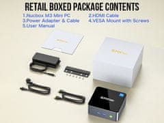 GMKtec Mini PC GMKtec M3 Intel i5-12450H 32GB RAM + 1TB SSD WIN 11 Pro