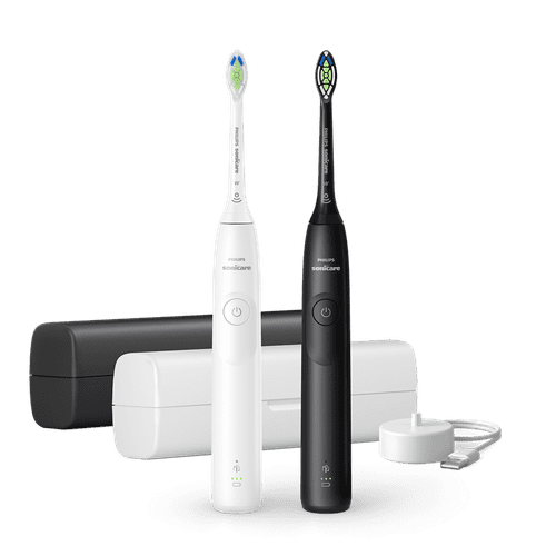 Philips Sonicare Series 5300 HX7109/01, 2x punjiva četkica za zube, crna i bijela