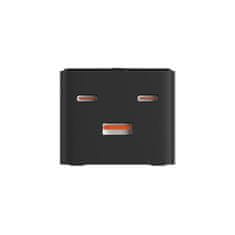 Ksix KSIX, GaN 65W produžni kabel, PPS, 4 priključka, LED indikator, crni, 1.5m