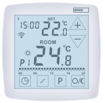 EMOS P56S01F podni žičani termostat WiFi GoSmart s programiranjem