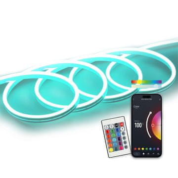 Ksix KSIX, SmartLED Neonska traka 5 m, rezljiva, 4300 lm, sinkronizacija glazbe, RGB