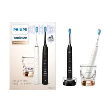 Philips Sonicare DiamondClean 9000 HX9914/57, 2x sonične četkice za zube s aplikacijom