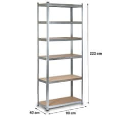 Humberg Metalni stalak za odlaganje 222 x 90 x 40 cm HR-814