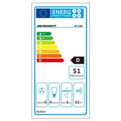Berdsen Teleskopska kuhinjska napa 50cm crna BT-238