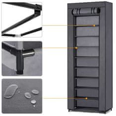 Massido tekstilni ormarić za cipele - grafit