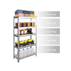 Humberg Metalni set polica za odlaganje, 2 komada, 180 x 90 x 40 cm, HR-812