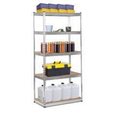 Humberg Metalni stalak za odlaganje 183 x 90 x 45 cm HR-700 srebrni