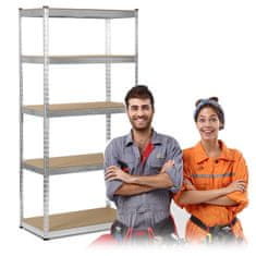 Humberg Metalni stalak za odlaganje 183 x 90 x 45 cm HR-700 srebrni