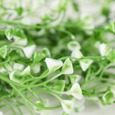 HOME & MARKER® Ukrasna viseća umjetna biljka 80 cm – dekor za dom i vrt, realistični ratan, više boja | IVYORA, bijela