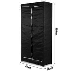 Massido Zaštitna navlaka za policu 180 x 90 x 40 cm crna