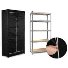 Massido Zaštitna navlaka za policu 180 x 90 x 40 cm crna