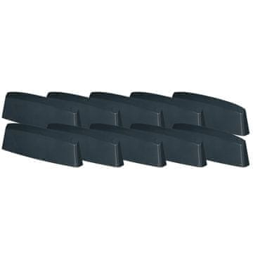 Zaštitna kapica za odvodnju PVC prozora, antracit, 36 mm, komplet 10 kom