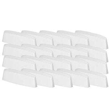 Poklopac za odvodnju za PVC prozore, bijeli, 36 mm, komplet od 20 kom.