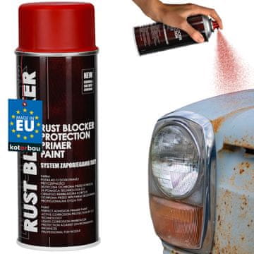 Antikorozivni lak u spreju za metal, crveni RAL3000, 400 ml