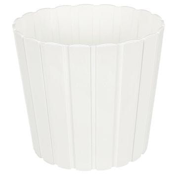 Plastična posuda za cvijeće i začinsko bilje za balkon i terasu, bijela, 28,5 x 26,5 cm