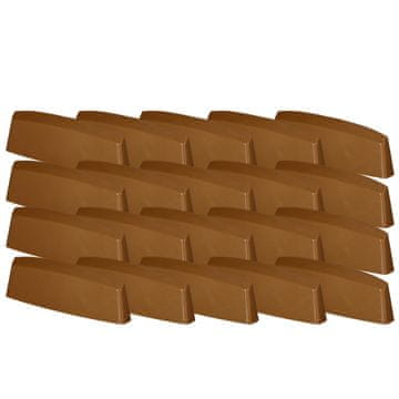 Zaštitna kapica za odvodnjavanje PVC prozora, hrast, 36 mm, set od 20 kom