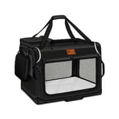 Tresko Přepravka pro psy a kočky 61x42x42 cm Černá