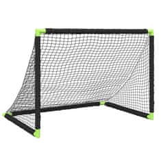 Vidaxl Dječji nogometni gol sklopivi crni 90 x 64 x 64 cm