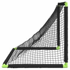 Vidaxl Dječji nogometni gol sklopivi crni 90 x 64 x 64 cm