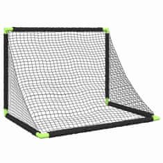 Vidaxl Dječji nogometni gol sklopivi crni 90 x 64 x 64 cm