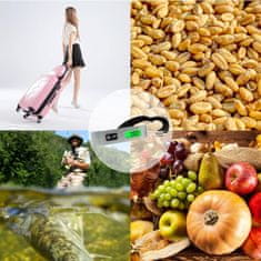 VYZIO® Digitalna vaga za prtljagu s LCD zaslonom – do 50 kg, lagana ručna putna vaga | LUGSCALE