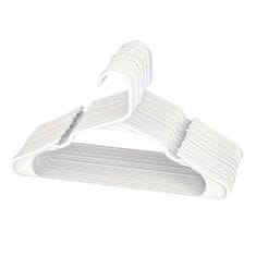 HOME & MARKER® Set 20 tankih plastičnih vješalica za odjeću – štede prostor, s utorima za naramenice | HANGY