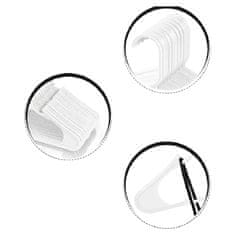 HOME & MARKER® Set 20 tankih plastičnih vješalica za odjeću – štede prostor, s utorima za naramenice | HANGY