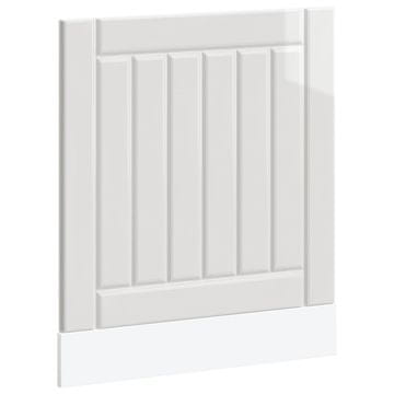 Vidaxl Ploča za perilicu posuđa Lucca sjaj bijeli konstruirano drvo